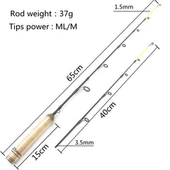 Ultra-light ice fishing rod