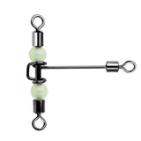 T Turn Glow Bead Swivel