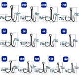 High-Carbon Steel Treble Hook