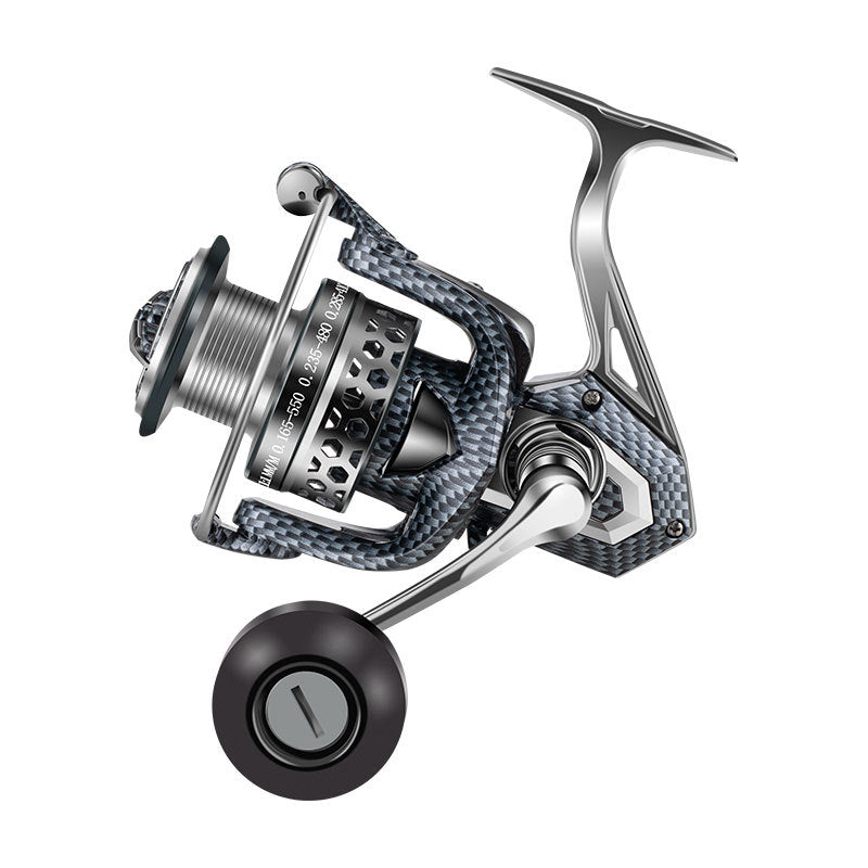 Snake Pattern Metal Spinning Reel