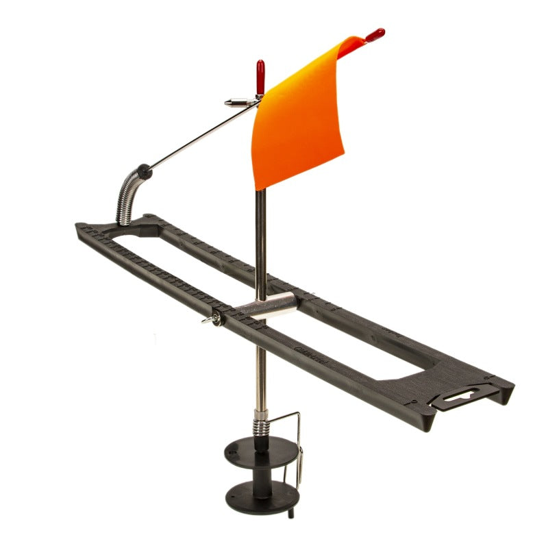 Cross-border new product black winter outdoor stainless steel automatic fishing platform ice fishing flag portable winter fishing rod wholesale