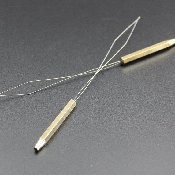 Fly Tying Bobbin Threader  Stainless Steel & Brass  Durable & Easy Threading Tool