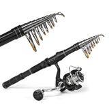 Portable Travel Sea Fishing Rod Combo