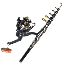 Portable Travel Fishing Rod Combo