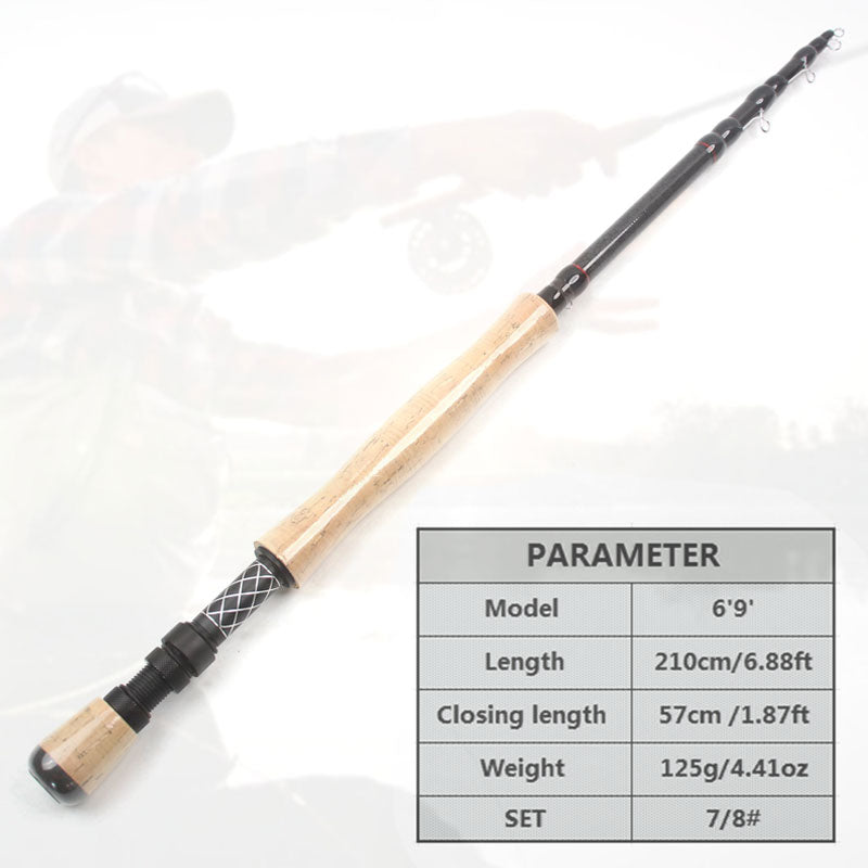 Portable Telescopic  Travel Fly Rod