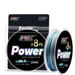 Multicolor Braided PEx8 Dyneema Long-Casting Line