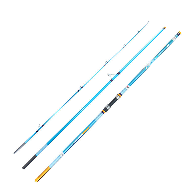 3-piece Blue Long Distance Surf Spinning Rod