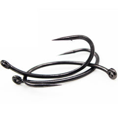 Small Curved Shank Tube-Mounted Fishing Hook