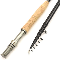 Portable telescopic fly rod