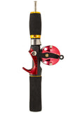 Red Spinning Ice Fishing Rod & Reel Combo