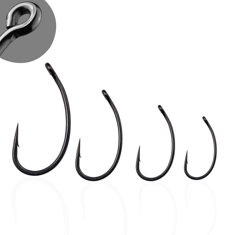 Small Curved Shank Tube-Mounted Fishing Hook
