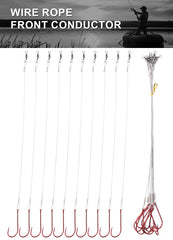 Steel Wire Leader with Hook*10pcs