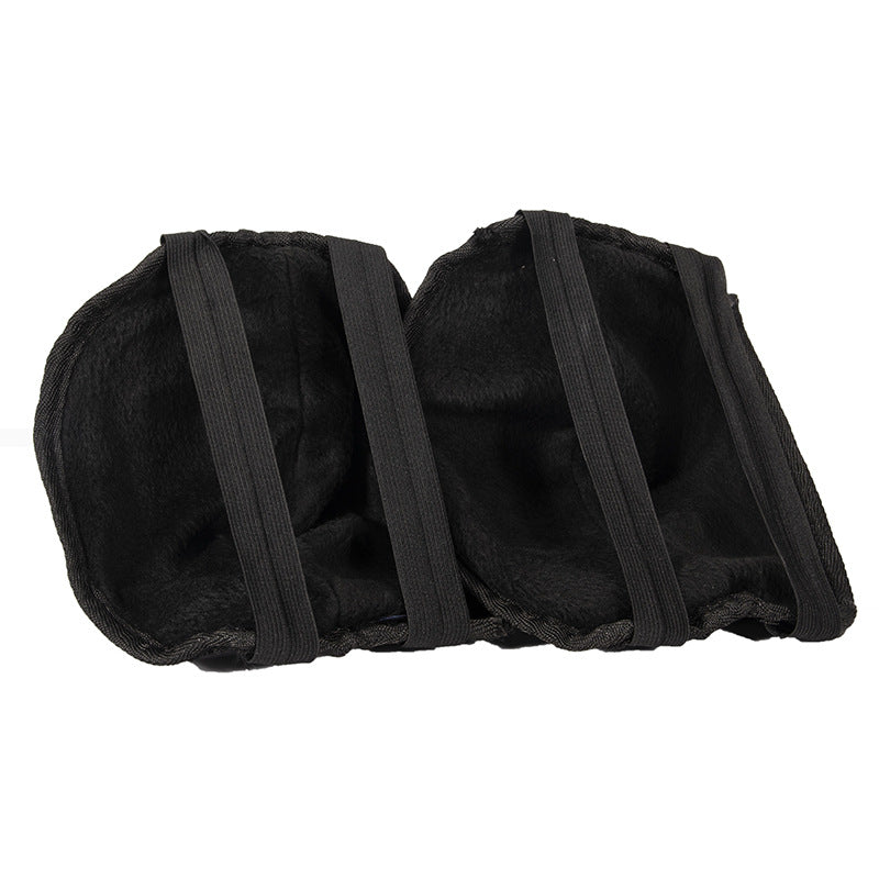 Black Fleece-Lined Knee Pads