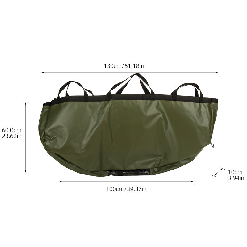 Compact Heavy Duty PVC Nylon Fishing Weigh Bag