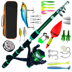 Portable Telescopic Fishing Rod Combo