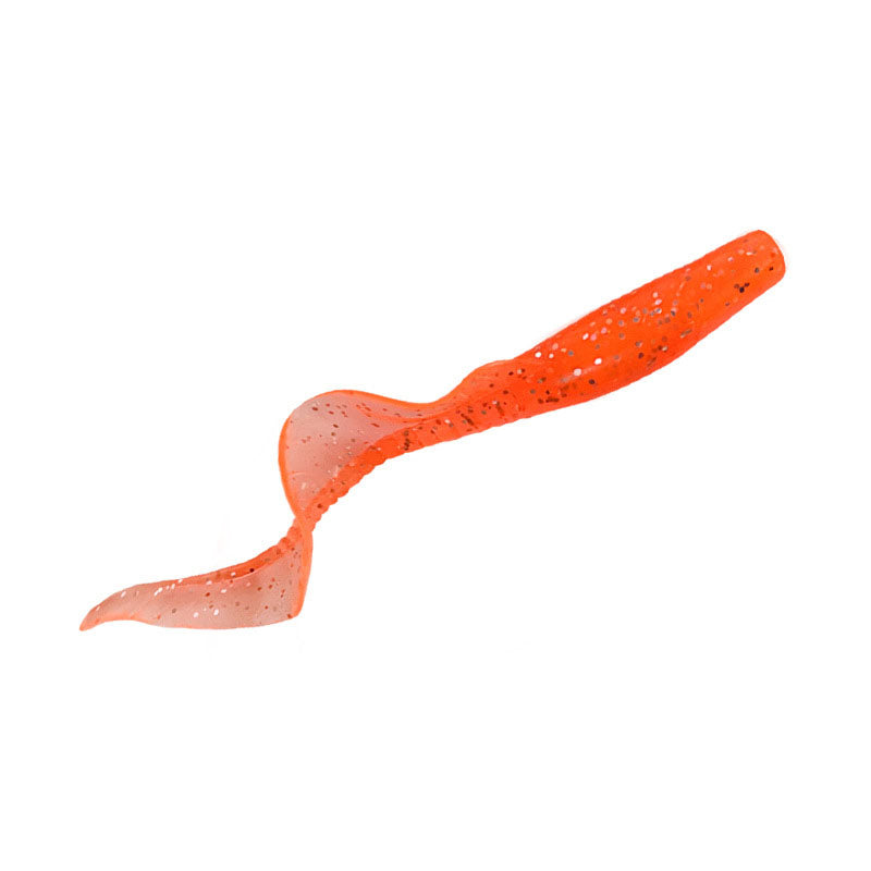 Oversized Curly Tail Skirt Grub-Orange-red