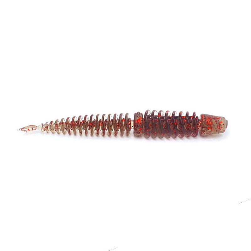 Reverse-Threaded_Needle_Tail_Worm_Soft_Bait-Dark-red