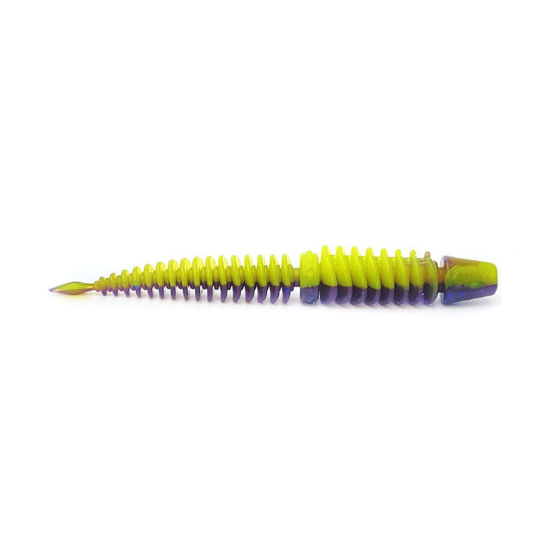 Reverse-Threaded_Needle_Tail_Worm_Soft_Bait-yellow