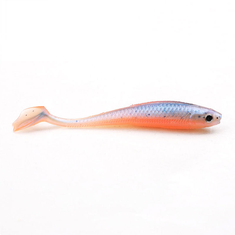 T-Tail Frog Soft Bait – Lifelike Frog-Style Swimbait-orange-blue