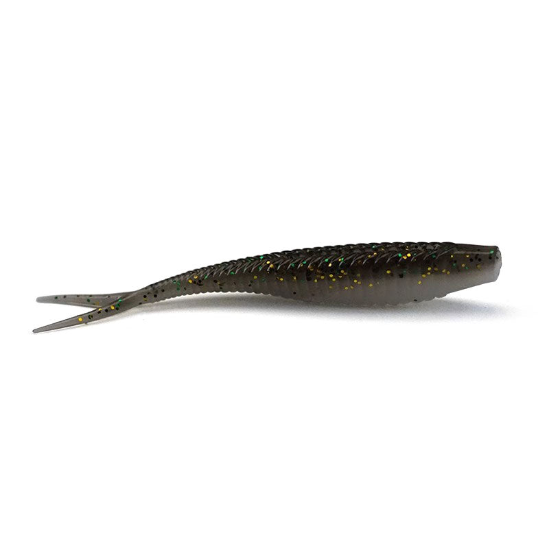 Threaded Fork Tail Soft Bait-black
