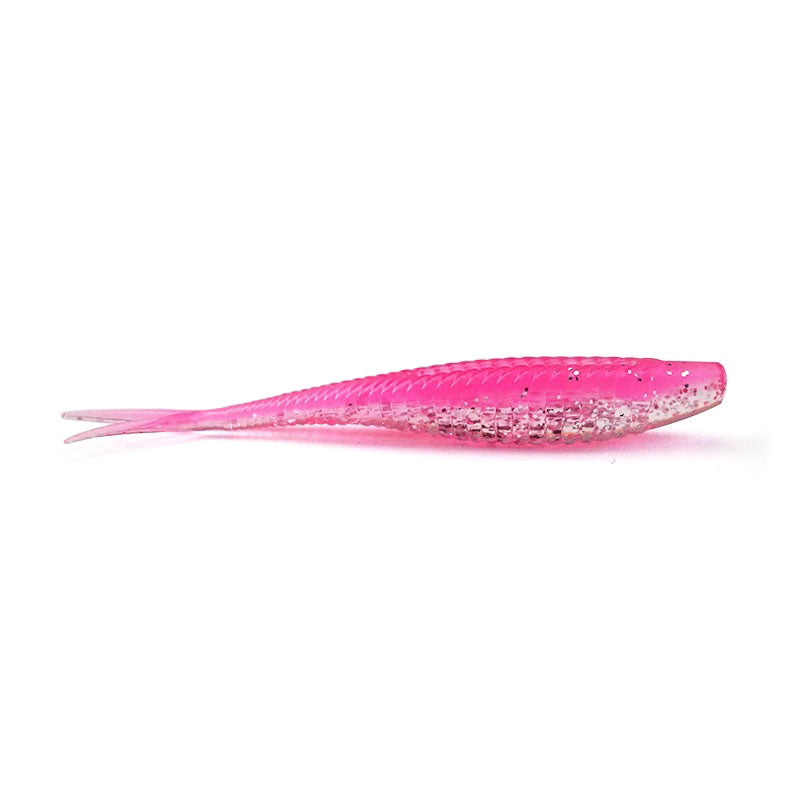 Threaded Fork Tail Soft Bait-pink